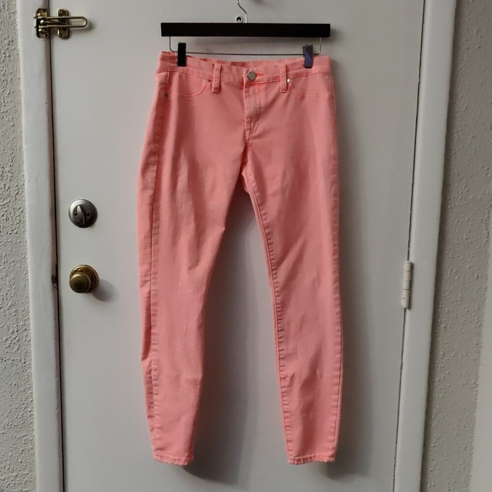 Blank NYC Peach Low Rise Flat Front Jeans 29 Dopamine Rainbow Casual Bohemian